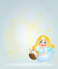 Background with angel