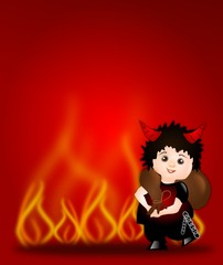 Background with devil