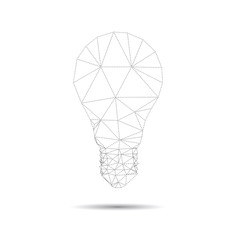 Lightbulb abstract isolated