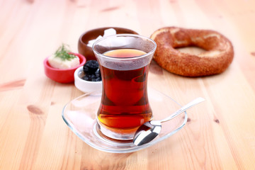 a cup of turkish tea