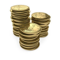 Krugerrand Stapel