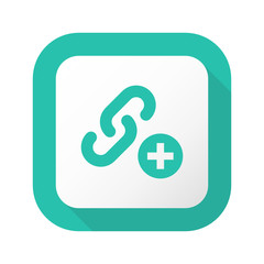 Flat Long Shadow Button - Vector 