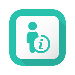 Fototapeta premium Flat Long Shadow Button - Vector 