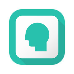 Flat Long Shadow Button - Vector 