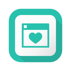 Fototapeta premium Flat Long Shadow Button - Vector 