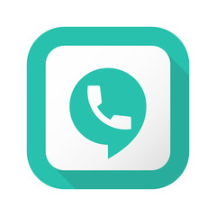 Naklejka premium Flat Long Shadow Button - Vector 