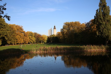 Leipzig - Blick aus dem Johannapark