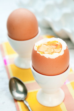 Boiled egg breakfast