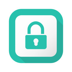 Flat Long Shadow Button - Vector 