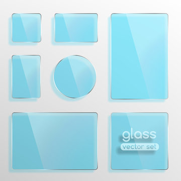 Glass plates set