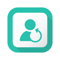 Flat Long Shadow Button - Vector 