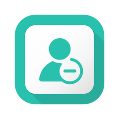 Flat Long Shadow Button - Vector 