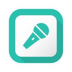 Flat Long Shadow Button - Vector 