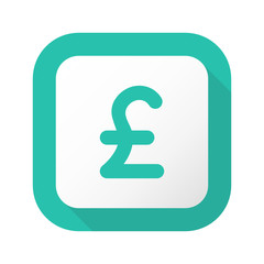 Flat Long Shadow Button - Vector 