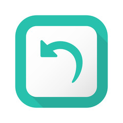 Flat Long Shadow Button - Vector 