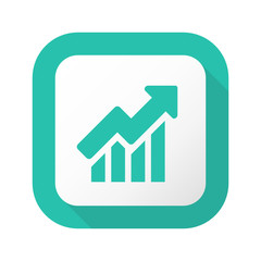 Flat Long Shadow Button - Vector 