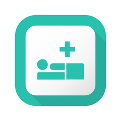 Fototapeta premium Flat Long Shadow Button - Vector 