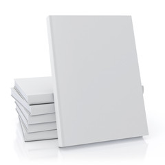 blank books mock up, isolated on white background