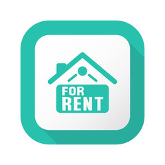 Flat Long Shadow Button - Vector 