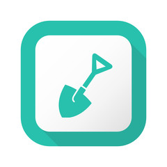 Flat Long Shadow Button - Vector 