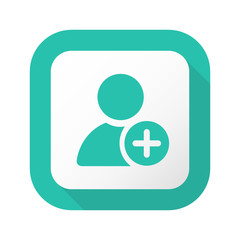 Flat Long Shadow Button - Vector 