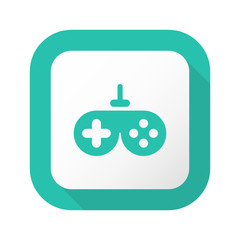 Flat Long Shadow Button - Vector 