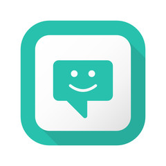 Flat Long Shadow Button - Vector 