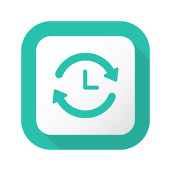 Flat Long Shadow Button - Vector 