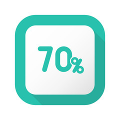 Flat Long Shadow Button - Vector 