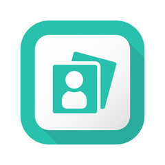 Flat Long Shadow Button - Vector 