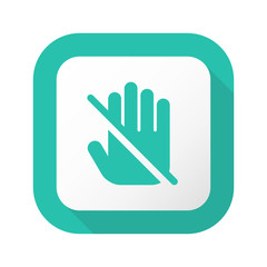 Obraz premium Flat Long Shadow Button - Vector 