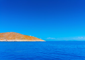sea view between dodecanese islands in Greece