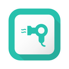 Flat Long Shadow Button - Vector 