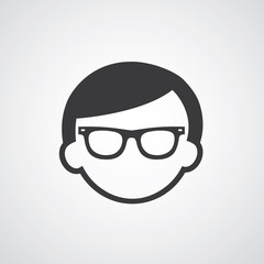 man glasses symbol
