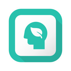 Flat Long Shadow Button - Vector 