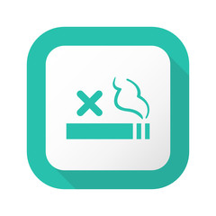 Flat Long Shadow Button - Vector 