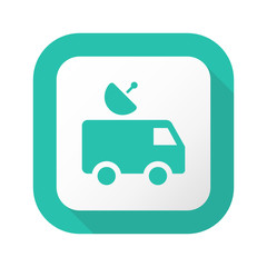 Flat Long Shadow Button - Vector 