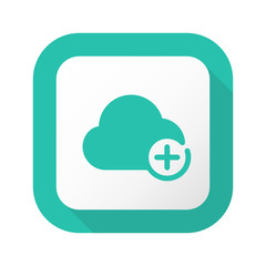 Flat Long Shadow Button - Vector 