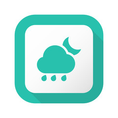 Flat Long Shadow Button - Vector 