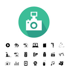 Obraz premium camera and media icon set