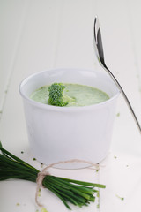 Fresh broccoli soup