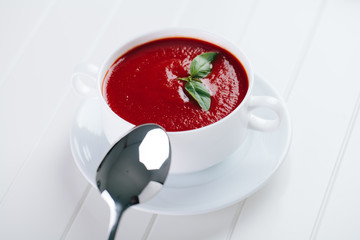 Fresh tomato soup
