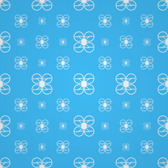 Blue background for quadrocopter