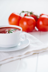 Fresh tomato soup