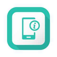 Flat Long Shadow Button - Vector