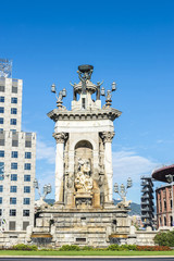 Obraz premium Plaza de Espana in Barcelona, Spain