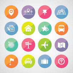 map and location icons