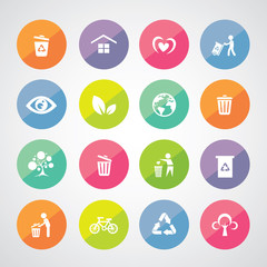 recycle and environment icon