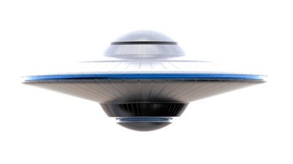 ufo isolated on white background © efks