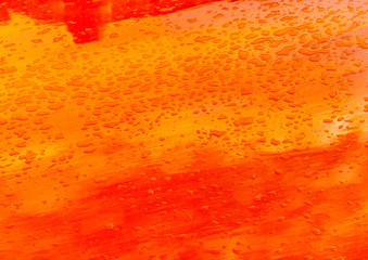 policed wooden surface of a axi boat at Venice Italy